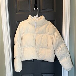 Fabletics Cream Puffer Jacket